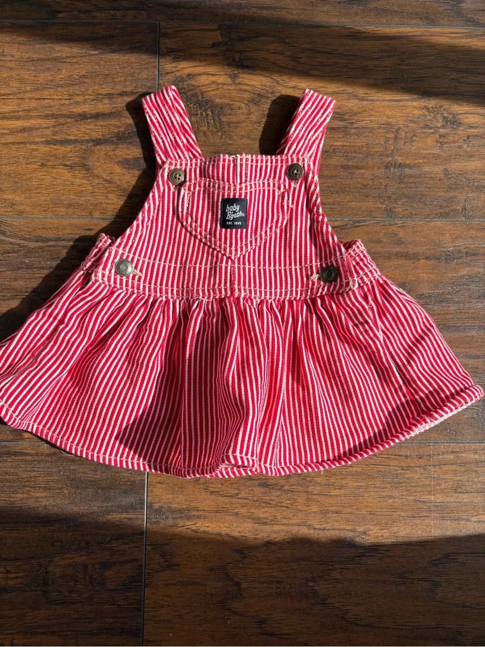 Baby B’gosh Red Stripe Jumper Dress 3M